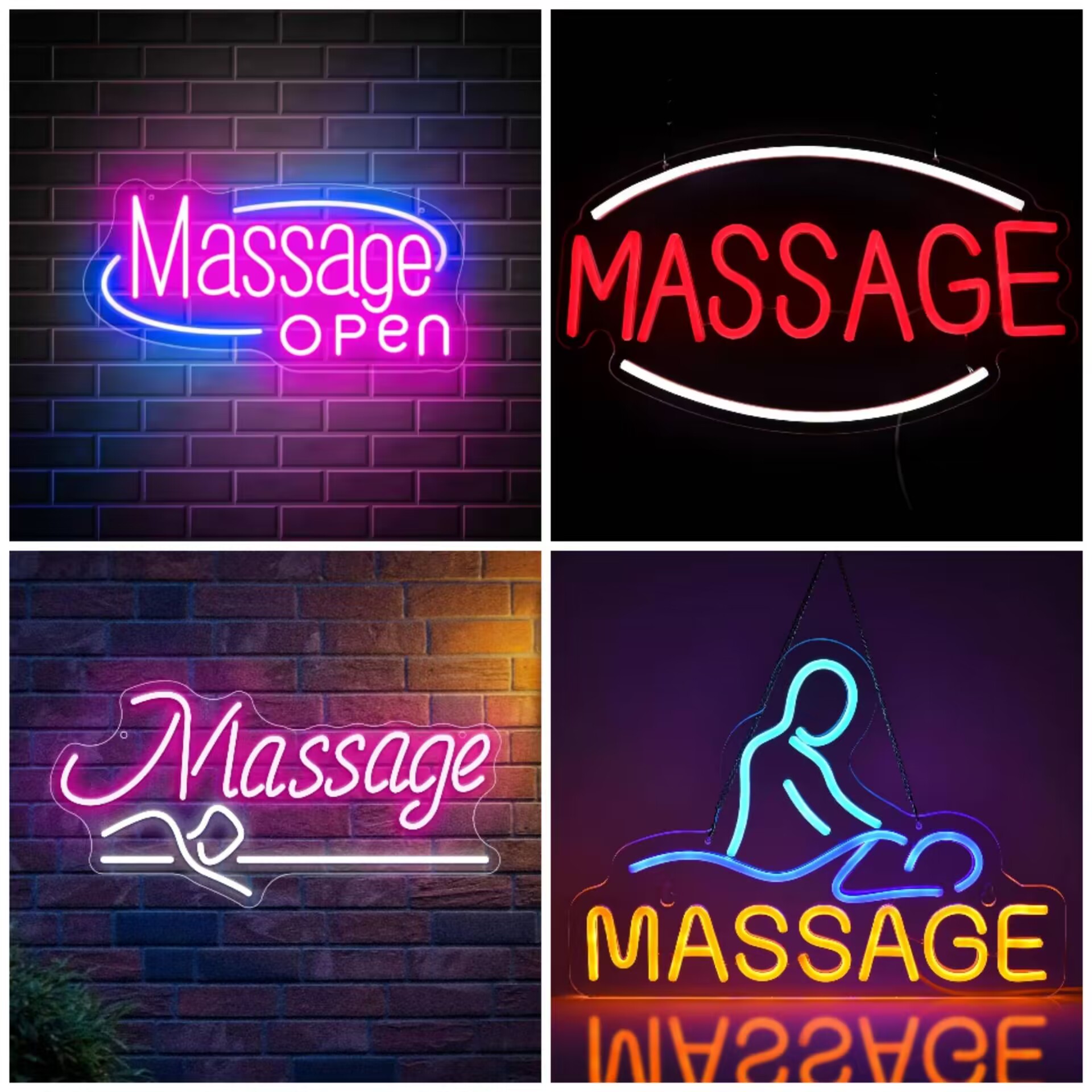 Massage Spa Open LED Neon Sign - Spa Wellness Salon review and price