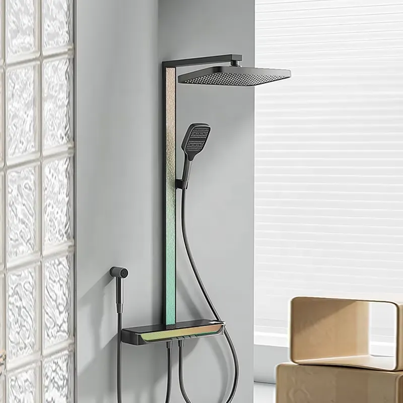 Brass Digital Waterfall Shower - Spa & Wellness Jura Resort Centre De Loisirs Des Franches Montagnes review and price