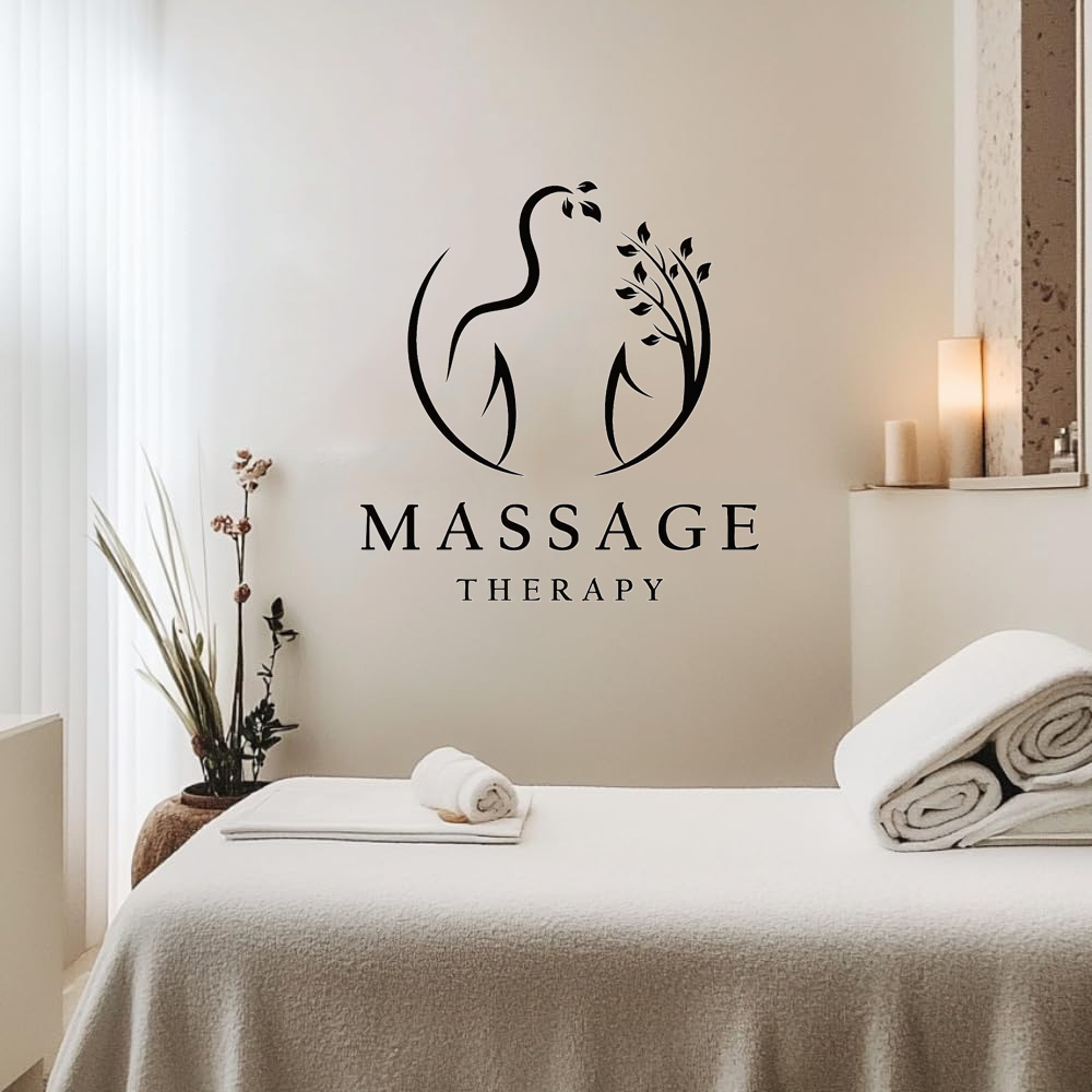 Massage Therapy Vinyl Wall Dec - Spa Wellness Salon review and price
