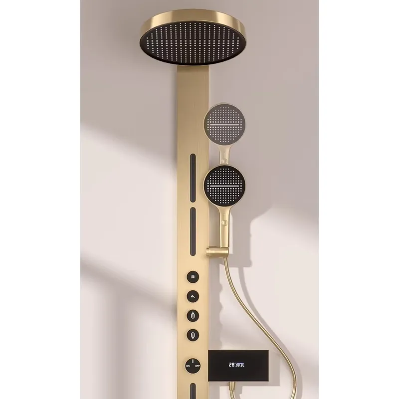 Brass Rainfall Shower Panel Se - Spa & Wellness Jura Resort Centre De Loisirs Des Franches Montagnes review and price